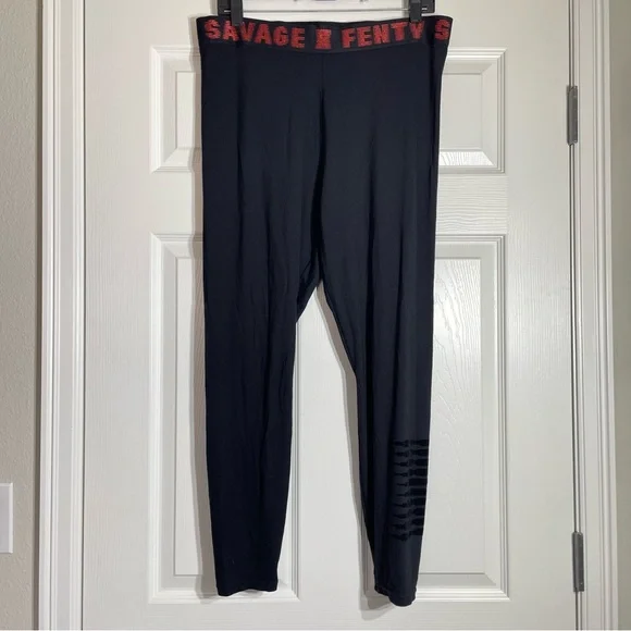 Savage X Fenty Black Leggings 2X - Picture 3 of 11